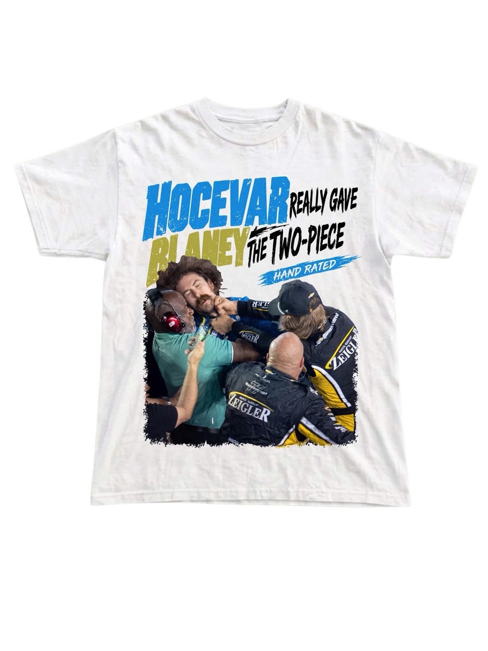 White Hocevar Really Gave Blaney The Two-Piece Shirt